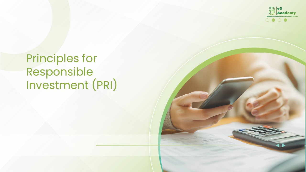 PRI - Principles for Responsible Investment